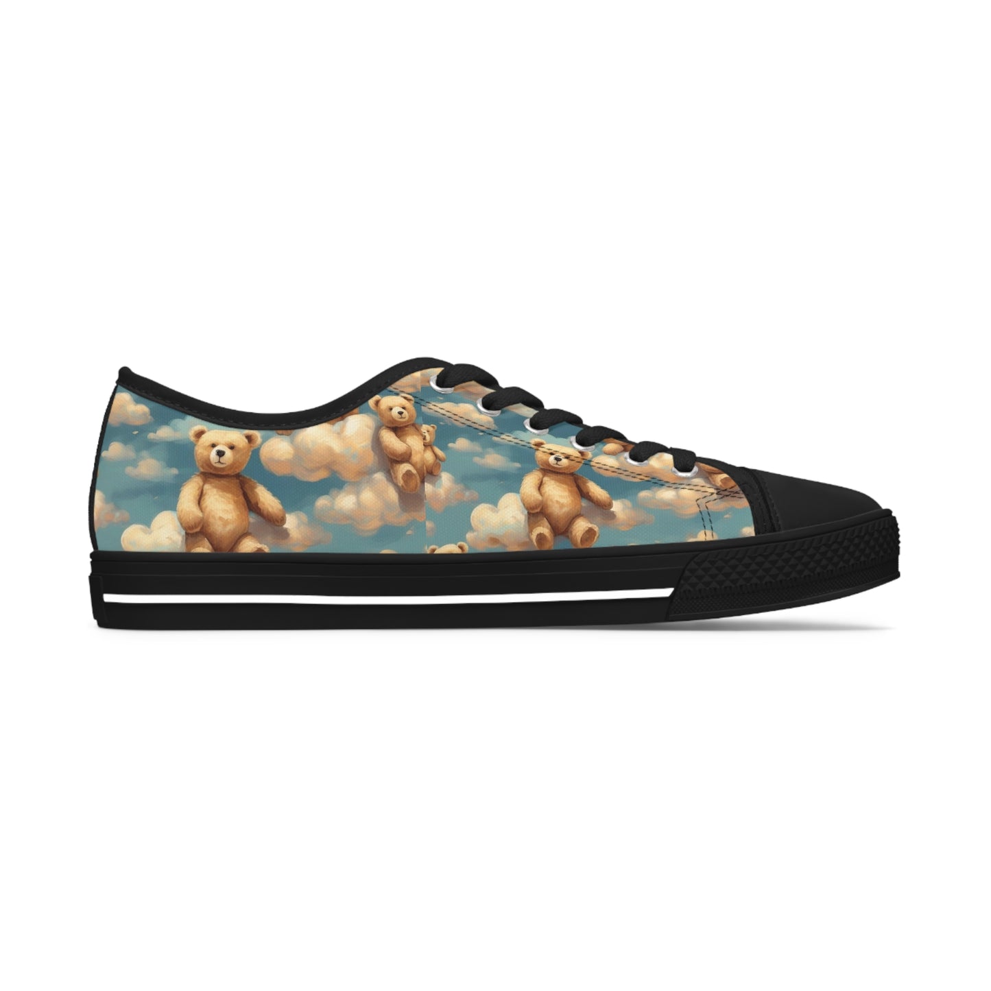 Women's Low Top Sneakers, with teddy bears