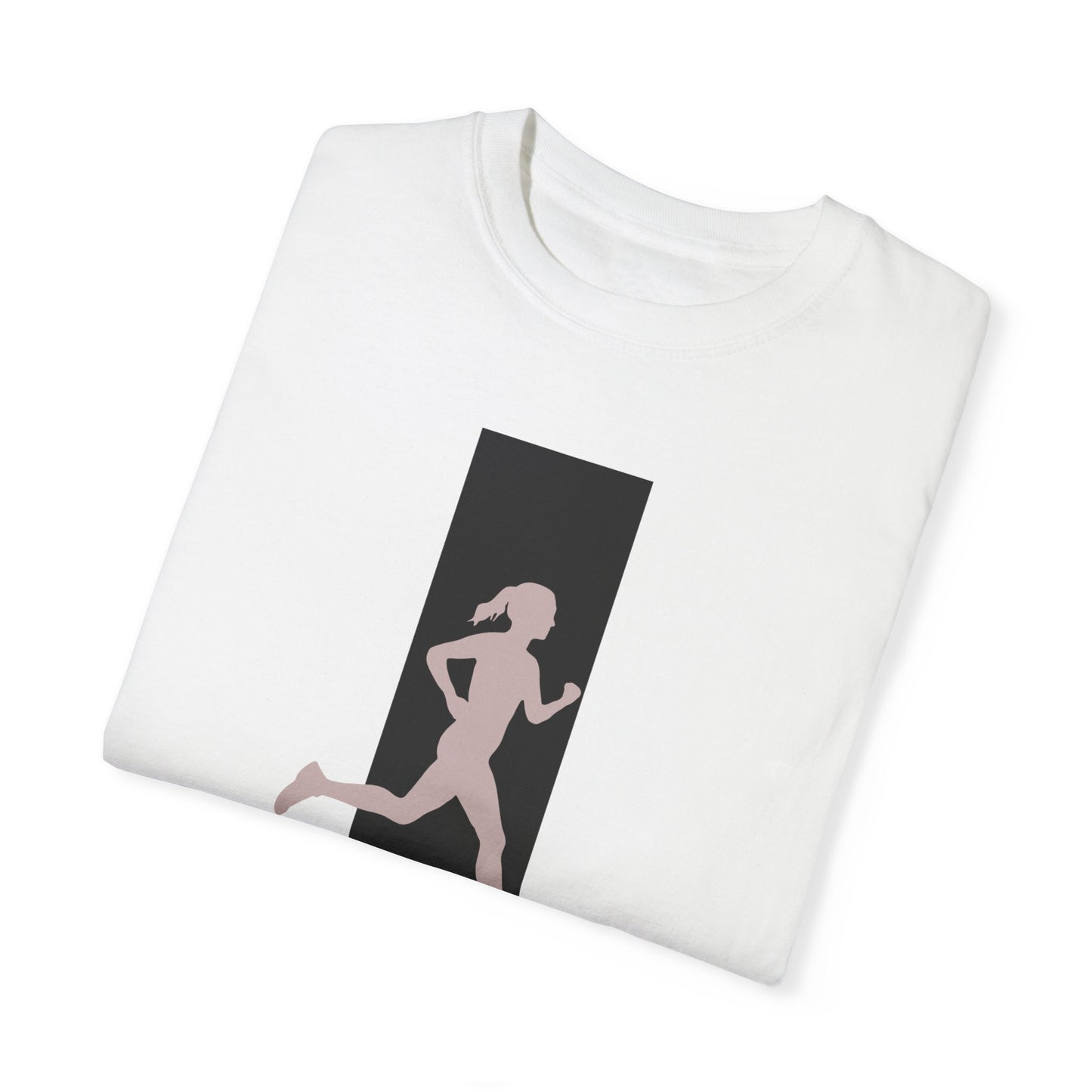 Unisex Garment-Dyed T-shirt, female running, woman Pushing Limits