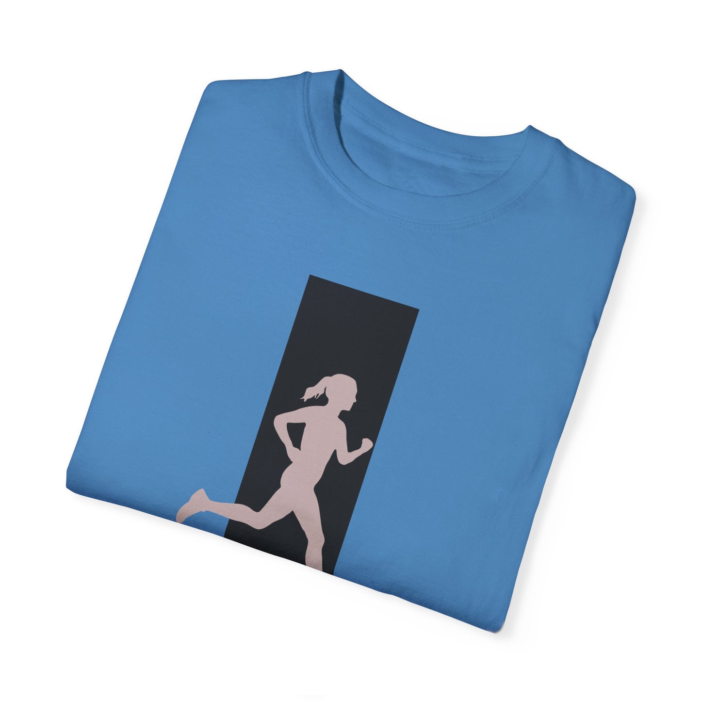 Unisex Garment-Dyed T-shirt, female running, woman Pushing Limits