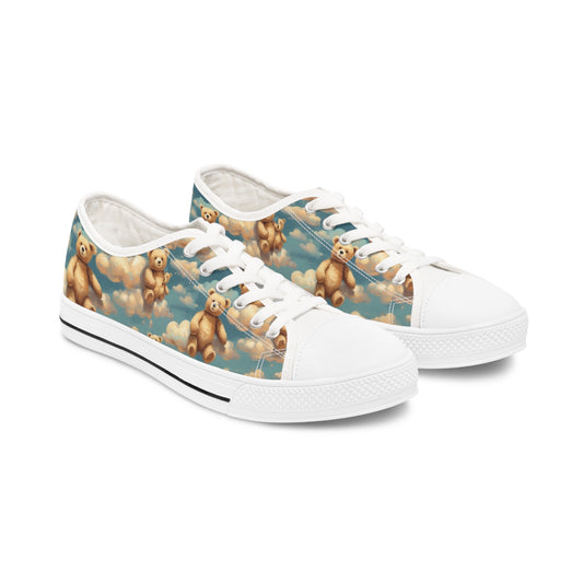 Women's Low Top Sneakers, with teddy bears