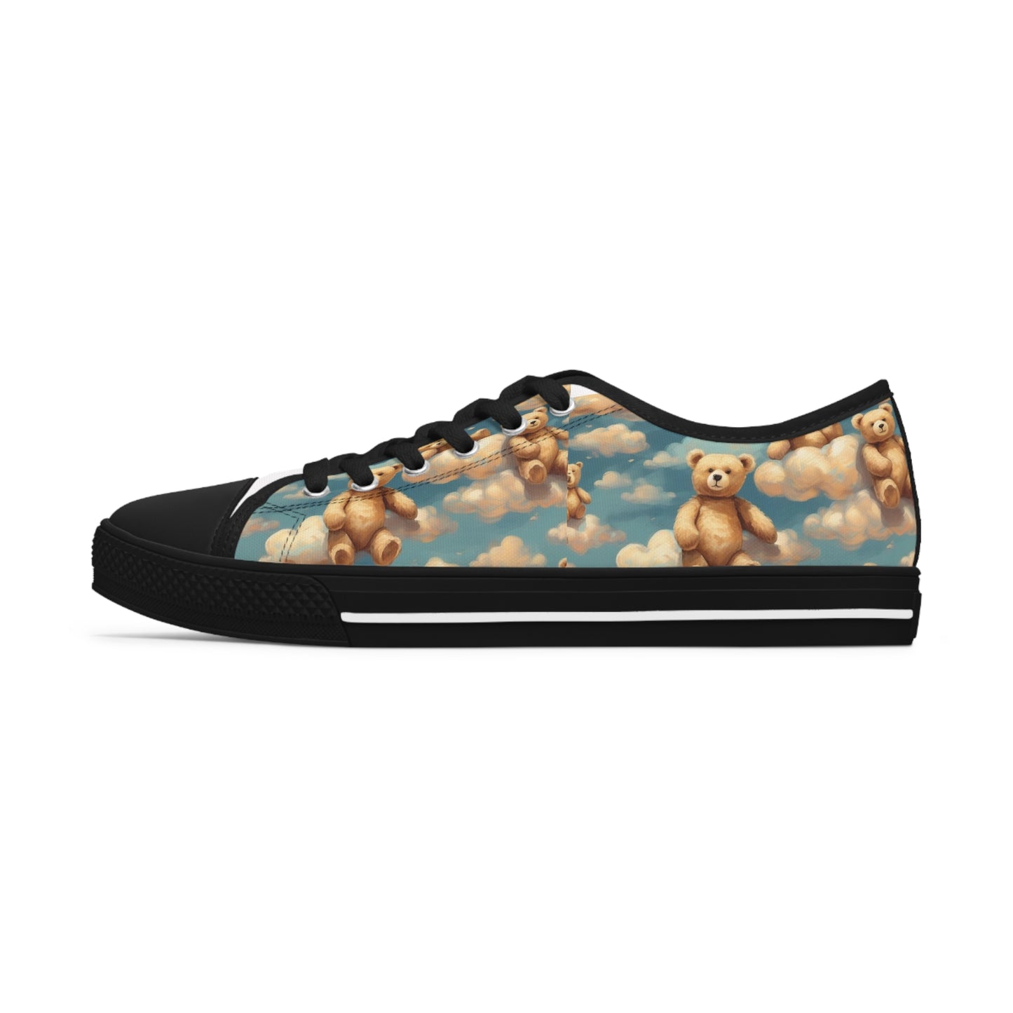 Women's Low Top Sneakers, with teddy bears