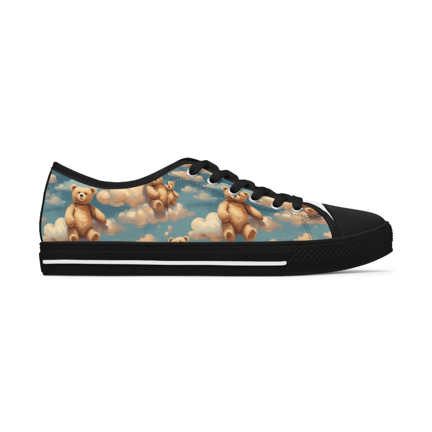 Women's Low Top Sneakers, with teddy bears