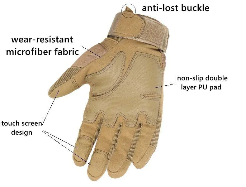 Tactical Motorcycle Motocross Full Finger Gloves