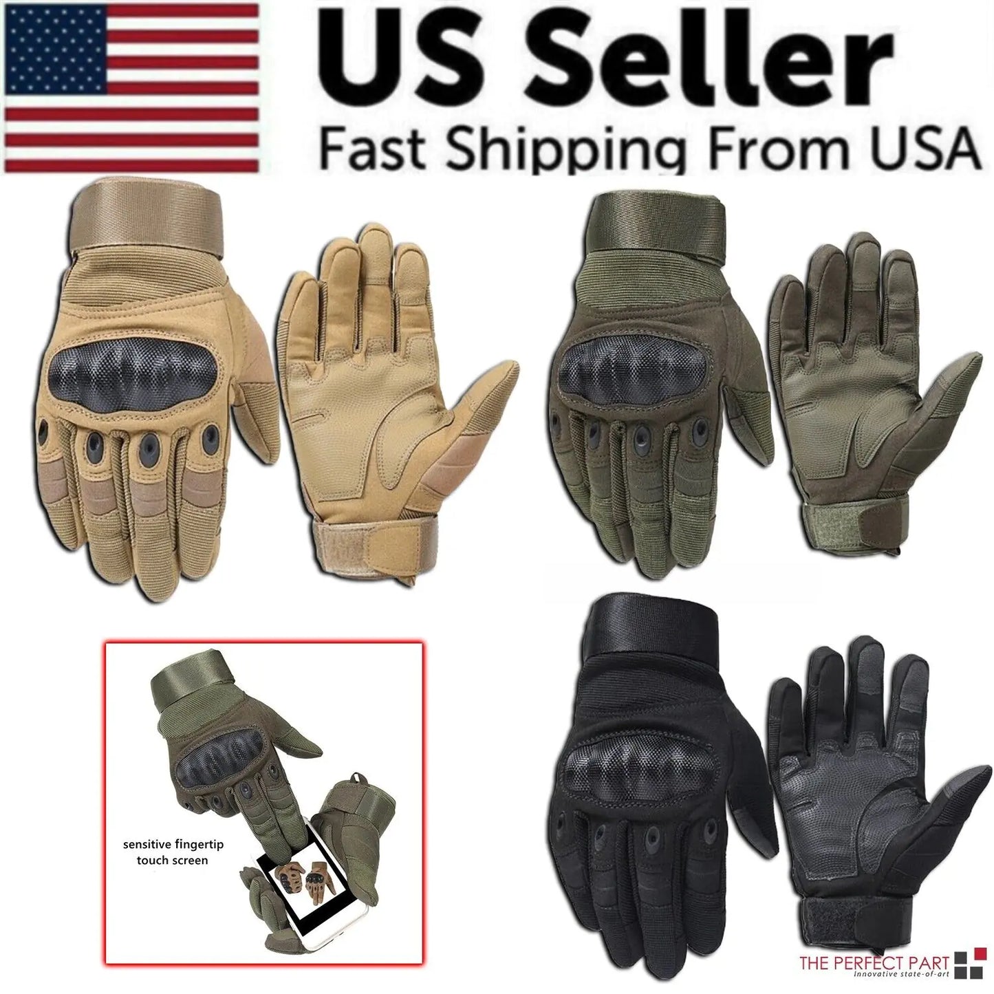 Tactical Motorcycle Motocross Full Finger Gloves